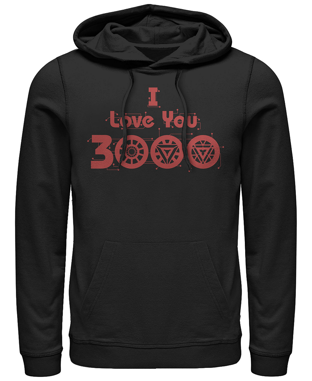 Свитшот Marvel Men's Avengers Endgame I Love You 3000 Circuits, Pullover Hoodie
