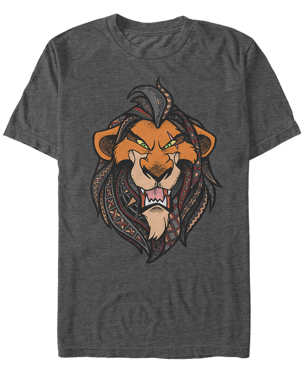 Футболка Disney Men's The Lion King Geometric Patterned Scar Short Sleeve T-Shirt