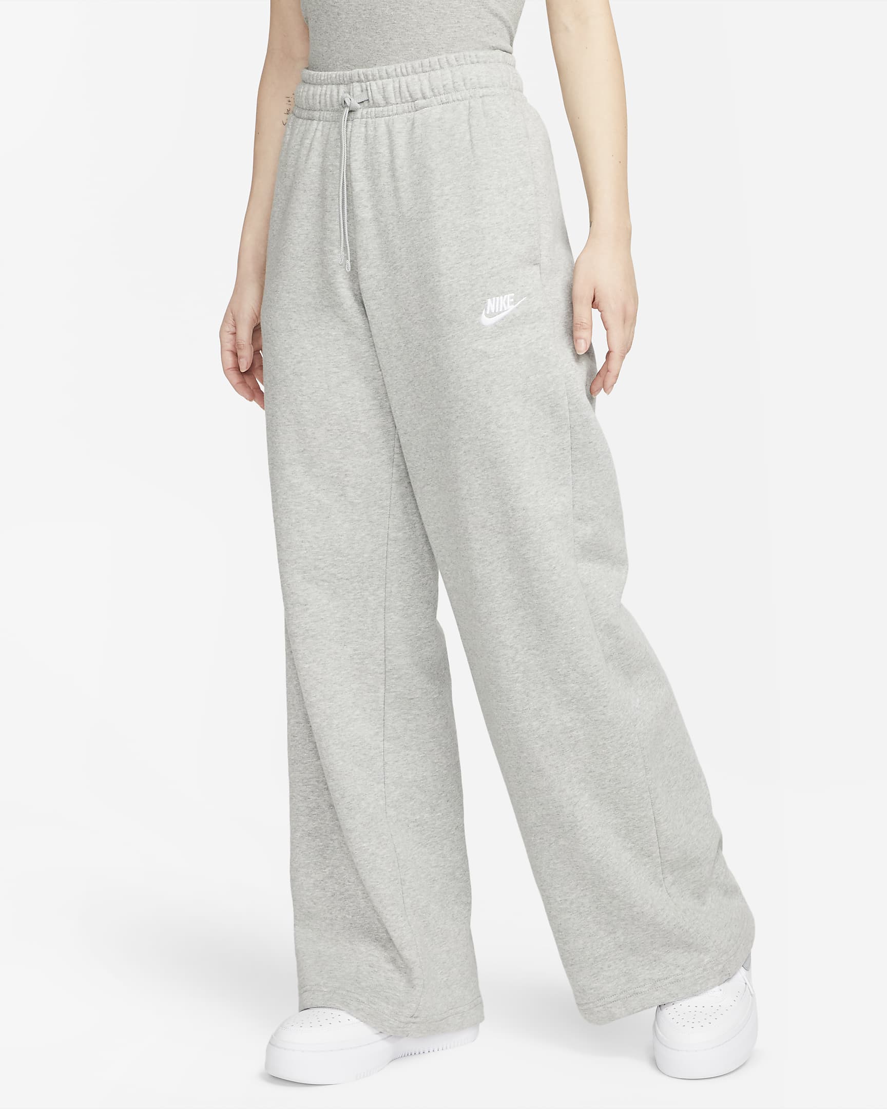 Nike wide leg sweatpants on sale