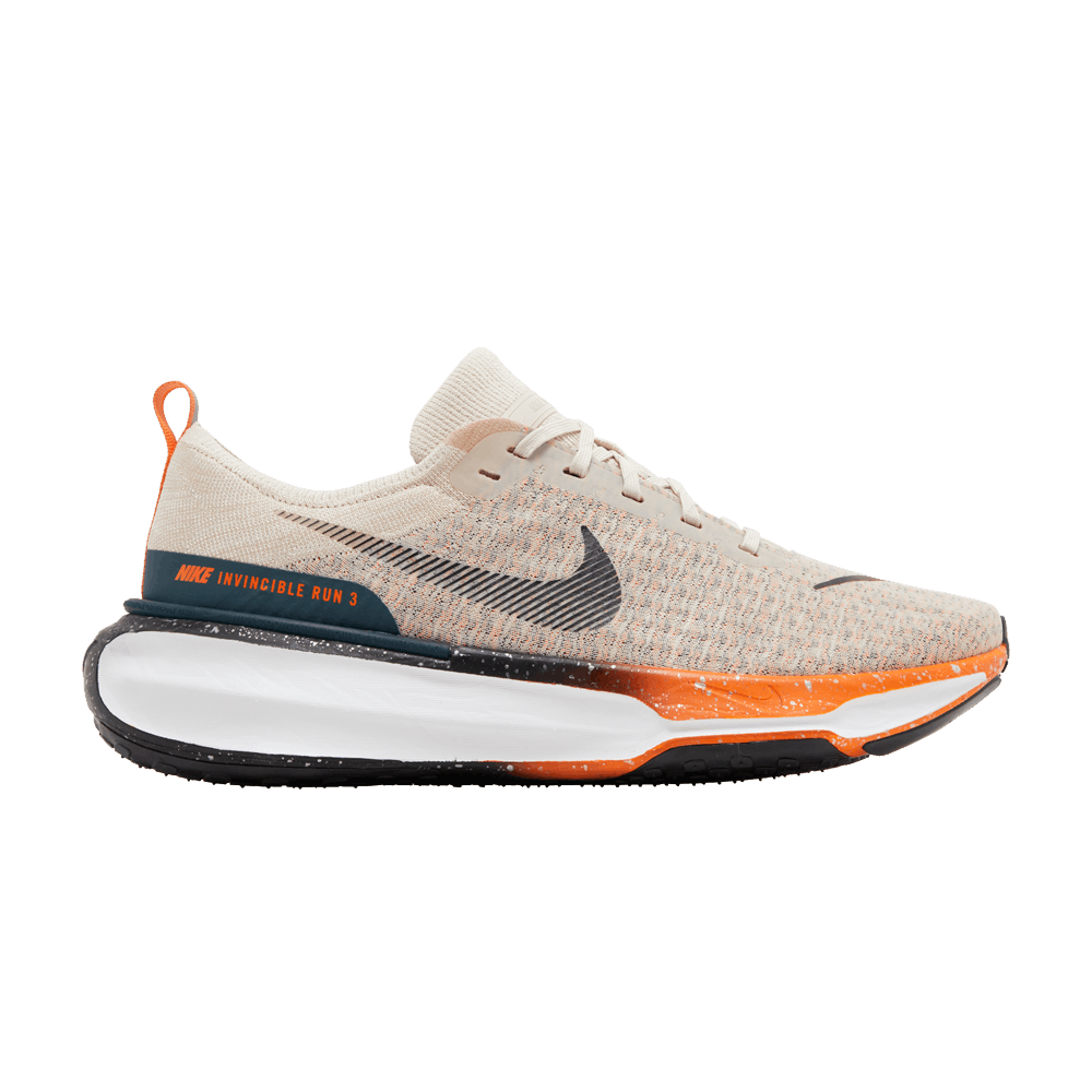 Nike ZoomX Invincible Run Flyknit 3 Oatmeal Safety Orange cream Qwixit 37241