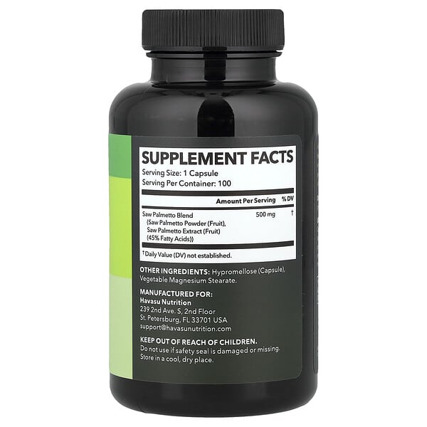 Havasu Nutrition, Сереноа, 500 мг, 100 капсул