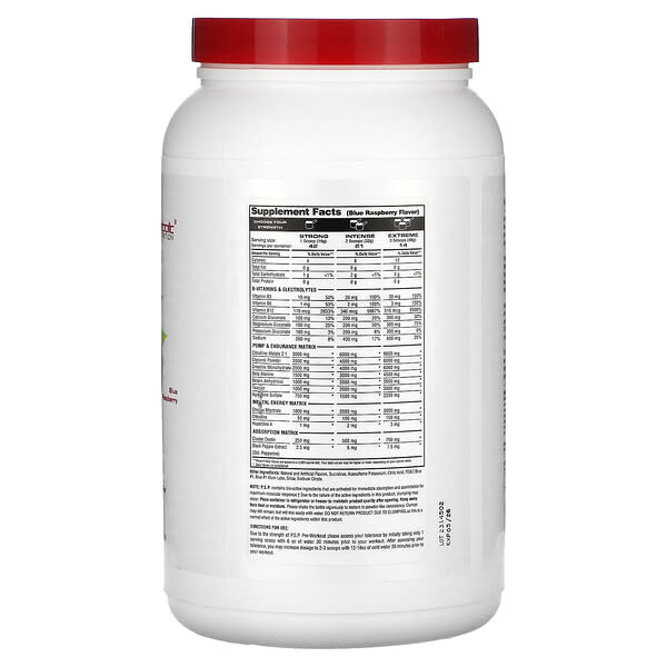 Metabolic Nutrition, PSP, предтренировочный комплекс, голубая малина, 672 г (23,7 унции)