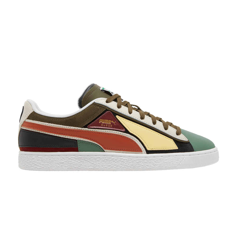 Кроссовки Puma Suede 'Layers - Deep Olive Warm Chestnut'