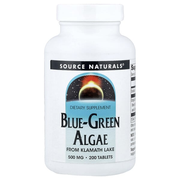 Source Naturals, Сине-зеленые водоросли, 200 таблеток