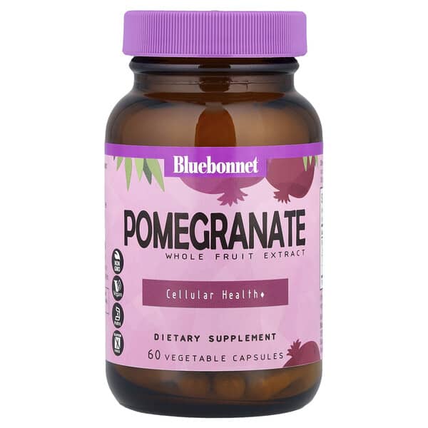 Bluebonnet Nutrition, Super Fruit, экстракт плодов граната, 60 растительных капсул