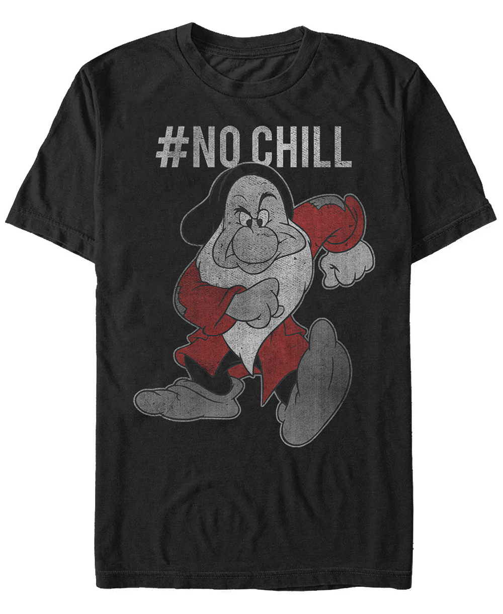 Футболка Disney Men's Snow White Grumpy No Chill Vintage Short Sleeve T-Shirt