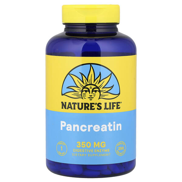 Nature's Life, Панкреатин, 1400 мг, 250 таблеток
