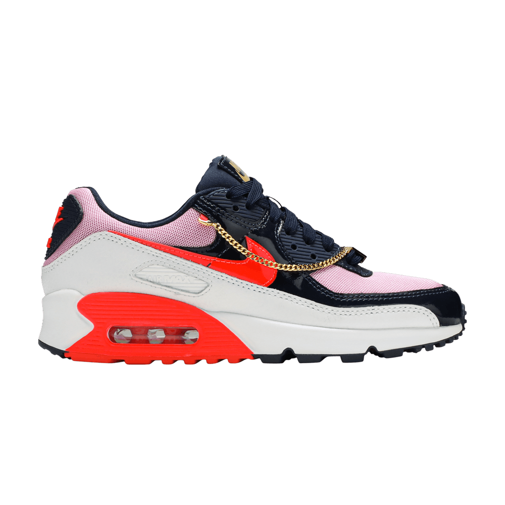 Кроссовки Wmns Air Max 90 'Cuban Link - Navy Pink'