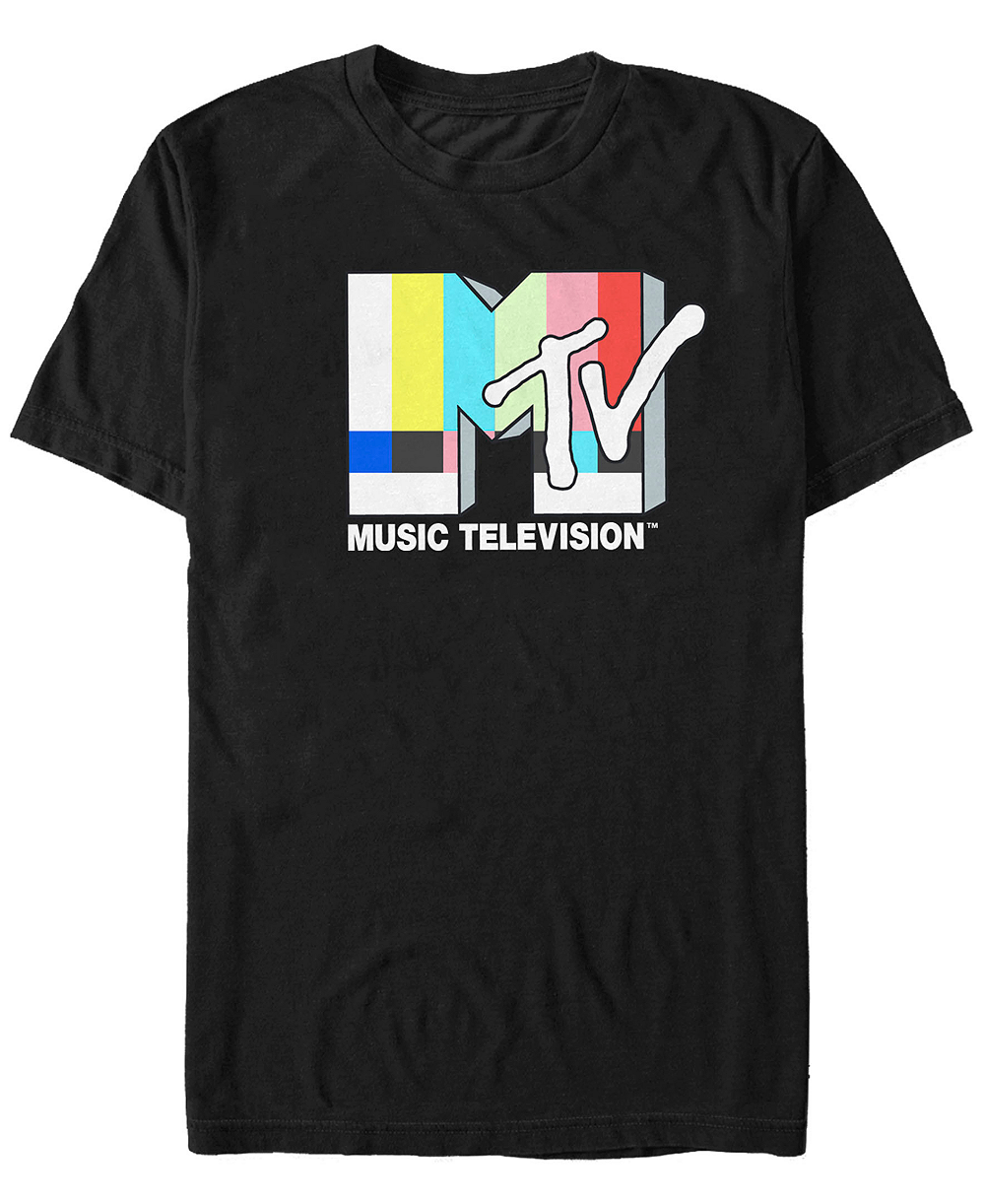 Футболка Men's Television interference Logo Short Sleeve T- shirt