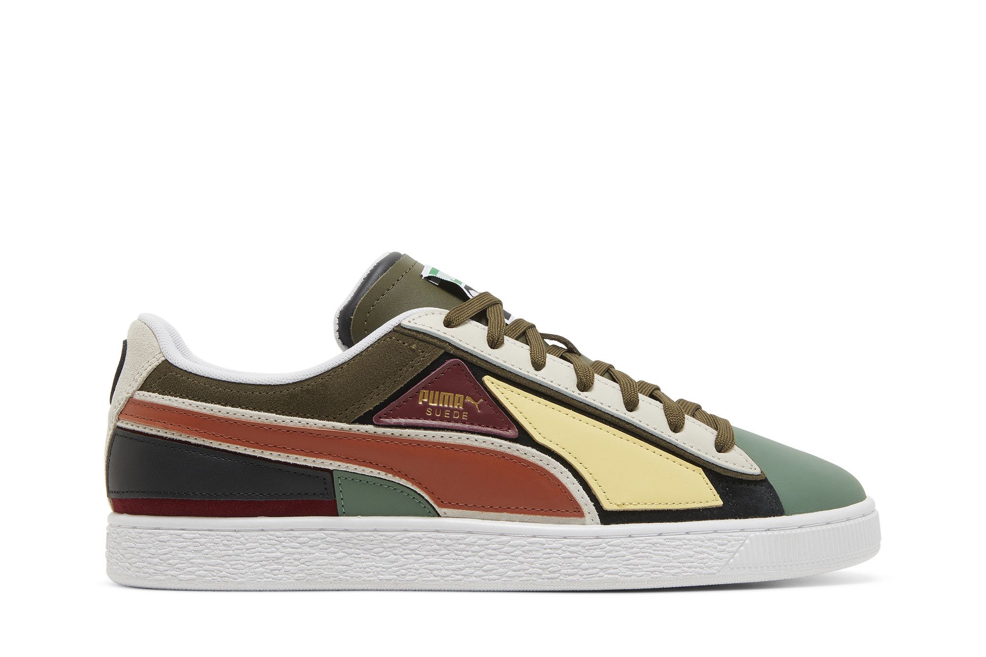 Кроссовки Puma Suede 'Layers - Deep Olive Warm Chestnut'