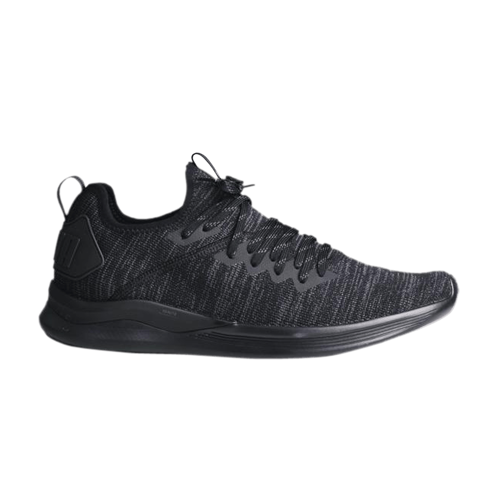 Puma mens ignite evoknit lo trainers black/asphalt hotsell