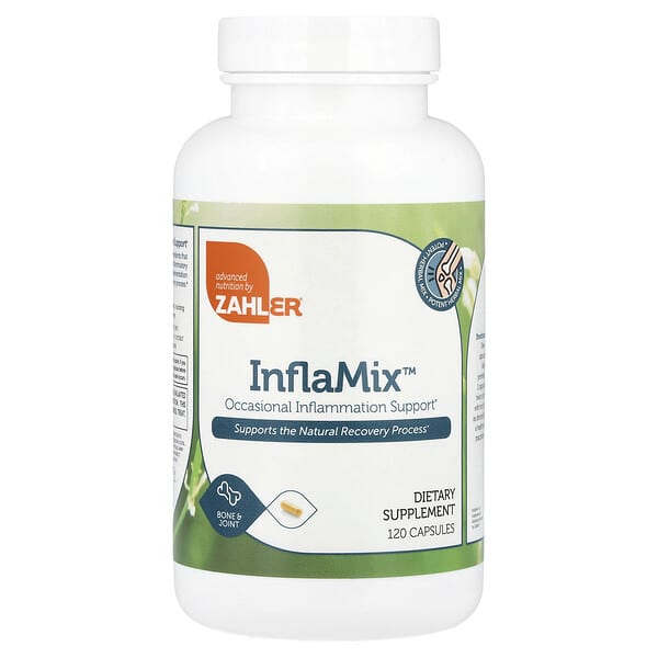 Zahler, InflaMix ™, поддержка при эпизодических воспалениях, 120 капсул