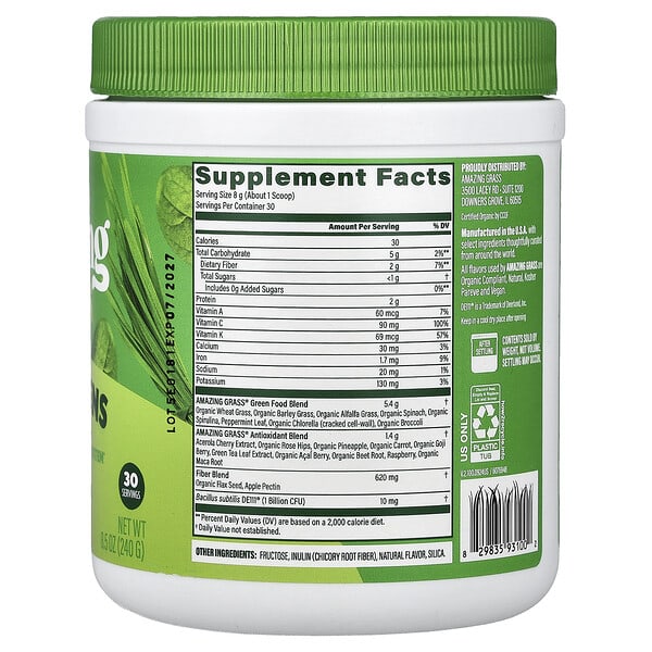 Amazing Grass, Green Superfood, The Original, 240 г (8,5 унции)