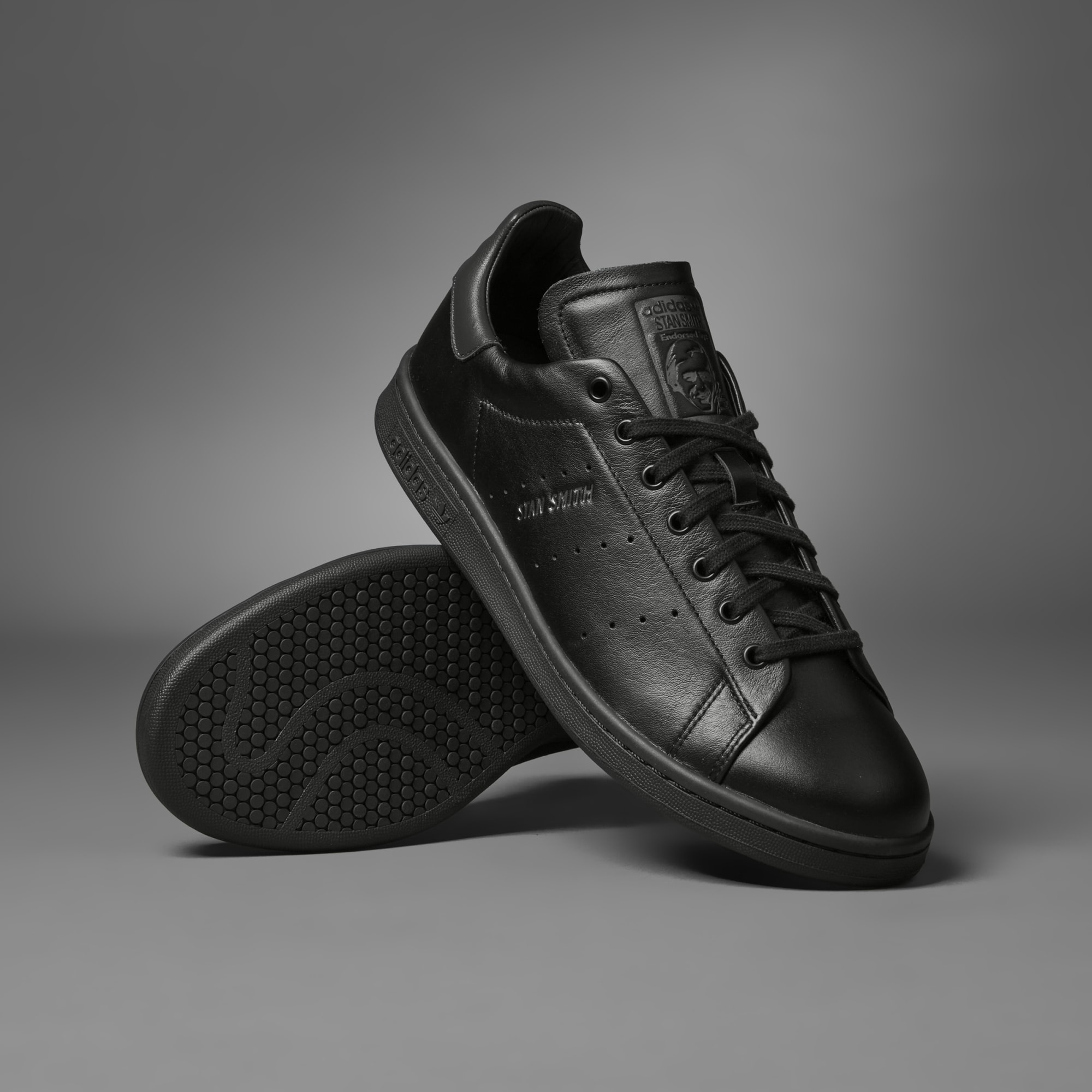 Adidas Originals Black Stan Smith Lux Shoes Black Qwixit 16432