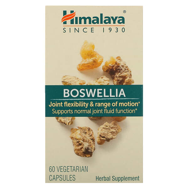 Himalaya, Босвеллия, 250 мг, 60 вегетарианских капсул (125 мг на капсулу)