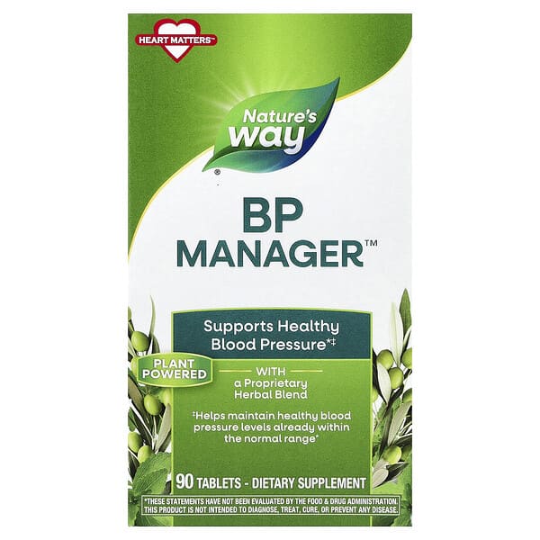 Nature's Way, BP Manager`` 90 таблеток