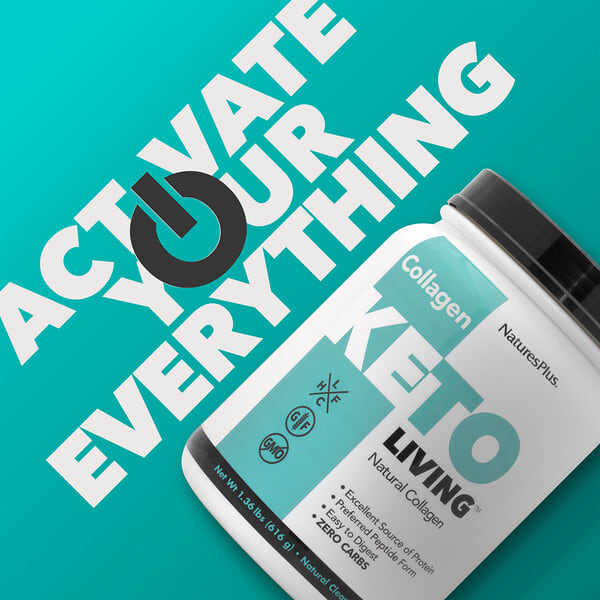 NaturesPlus, KetoLiving ™, натуральный коллаген, 616 г (1,36 фунта)