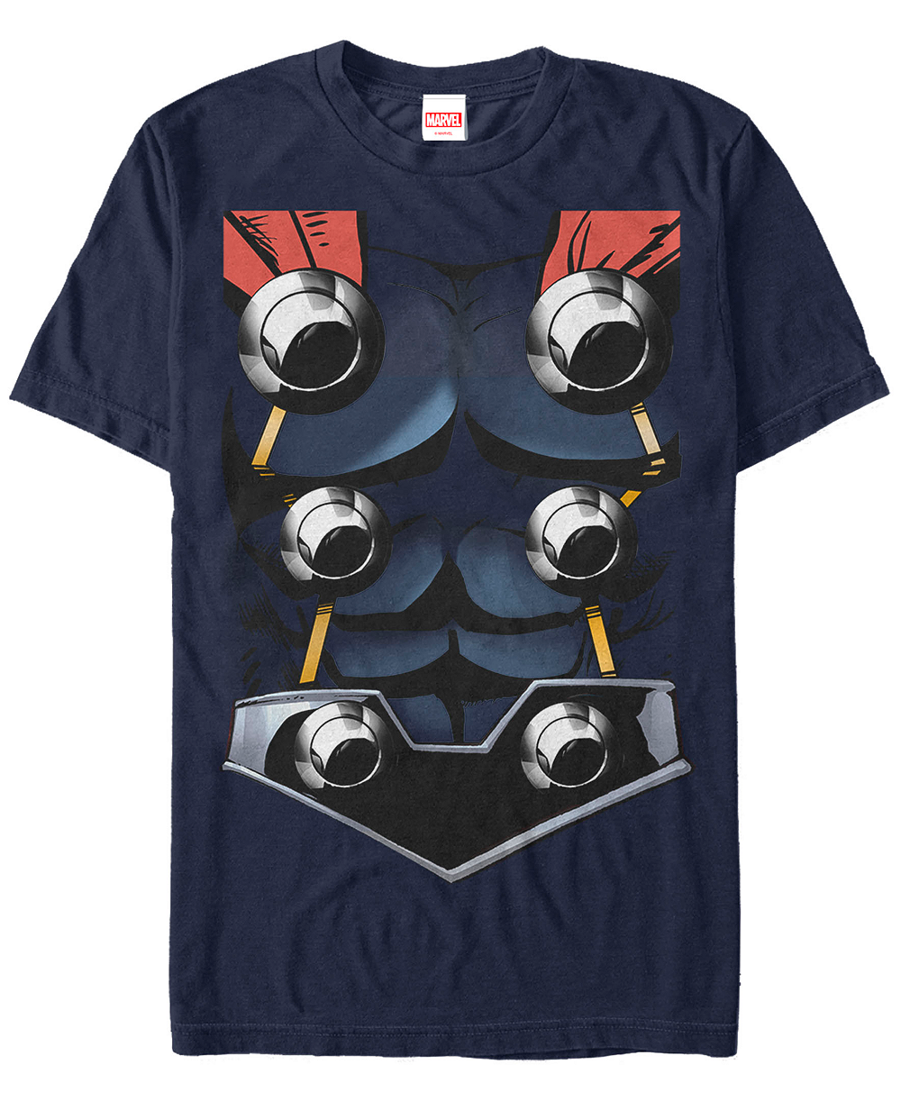 Футболка Marvel Men's Avengers Assemble Thor Suit Costume Short Sleeve T-Shirt