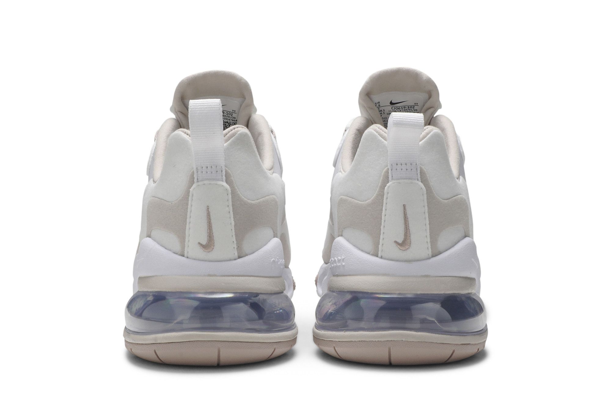 Кроссовки Wmns Air Max 270 React 'Summit White Orewood Brown'