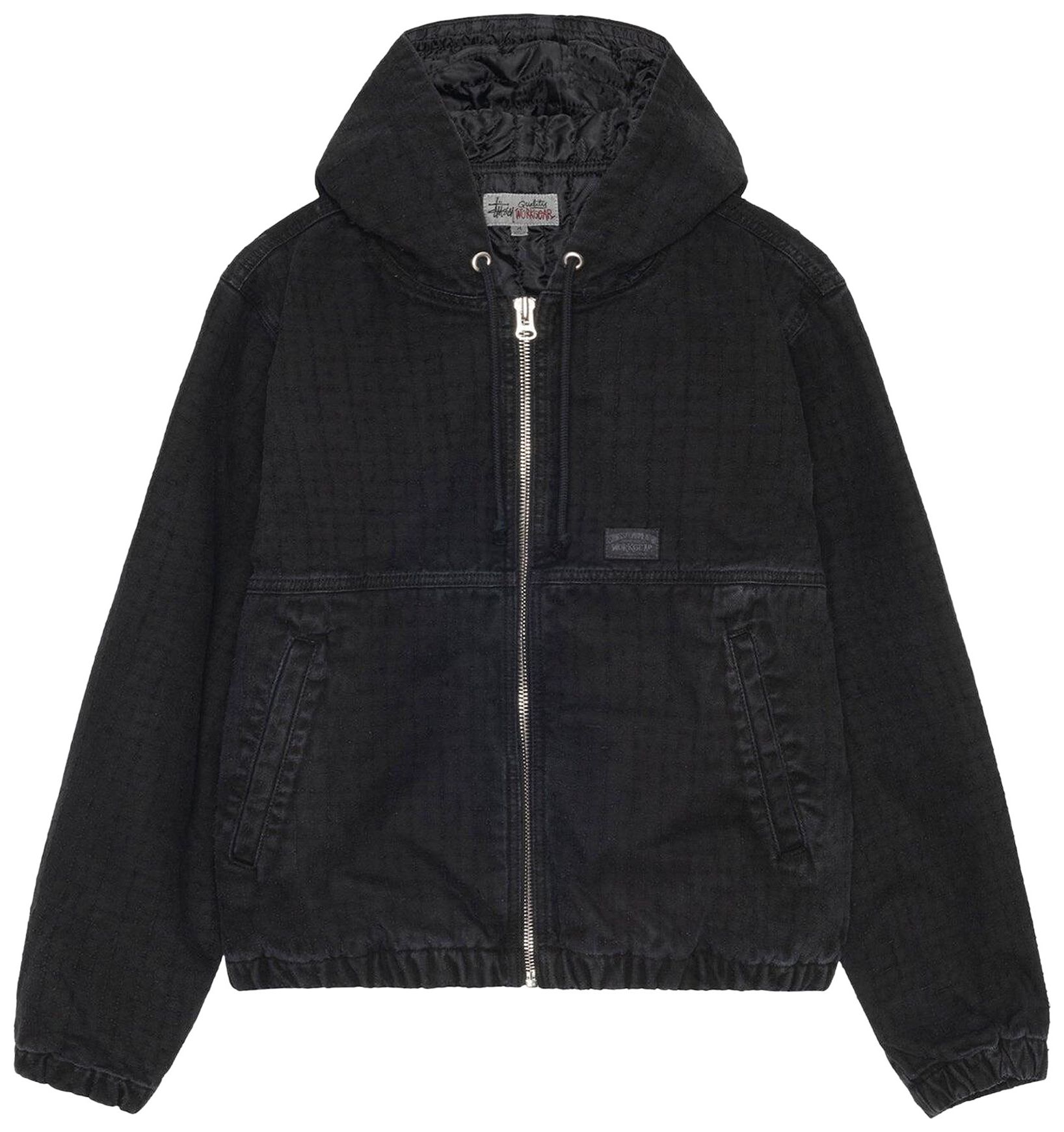ジャケット・アウター STUSSY WORK JACKET CANVAS NEEDLE PUNCH Stussy Work Canvas Needle Punch Jacket Khaki Men's - SS24 - US