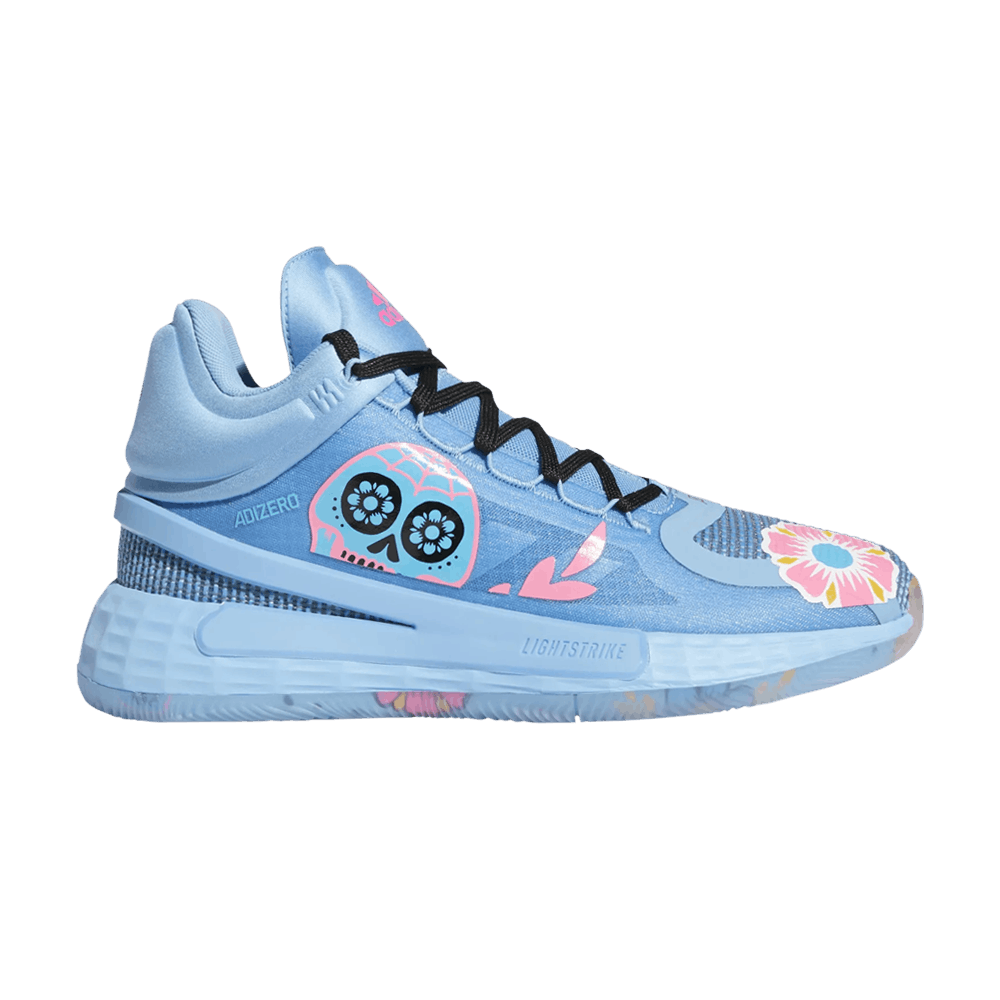 Adidas D Rose 11 Day of the Dead blue Qwixit 15611