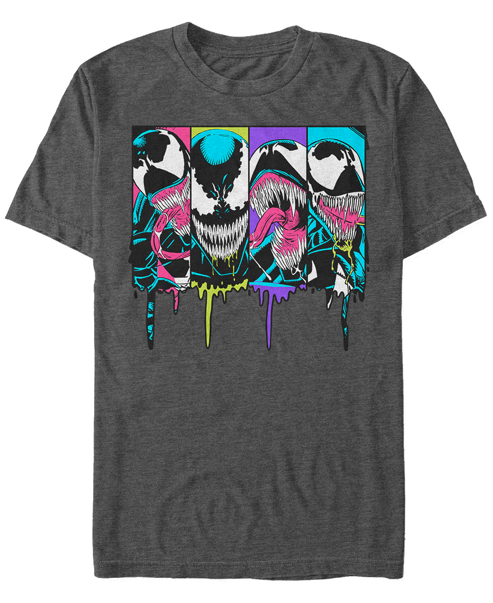 Футболка Marvel Men's Comic Collection Venom Neon Dripping Panels Short Sleeve T-Shirt