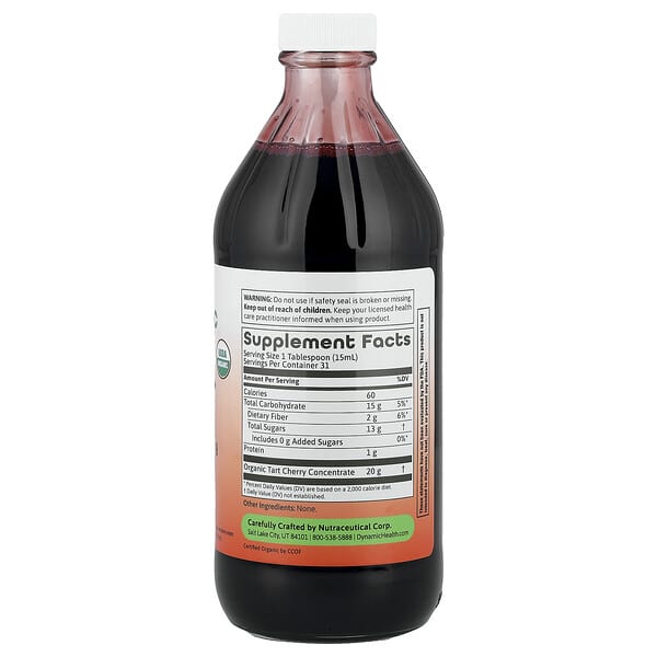Dynamic Health, Once Daily Tart Cherry, Ultra 5X, вишня, 100% концентрированный сок, 473 мл (16 жидк. унций)