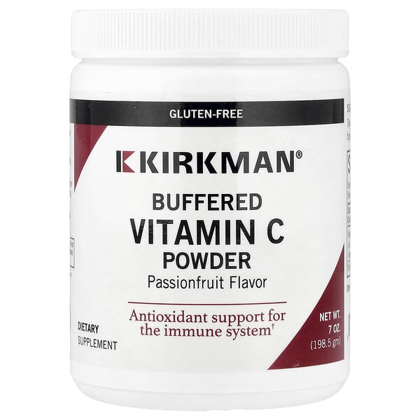 Kirkman Labs, Буферизованный порошок с витамином C, маракуйя, 198,5 г (7 унций)