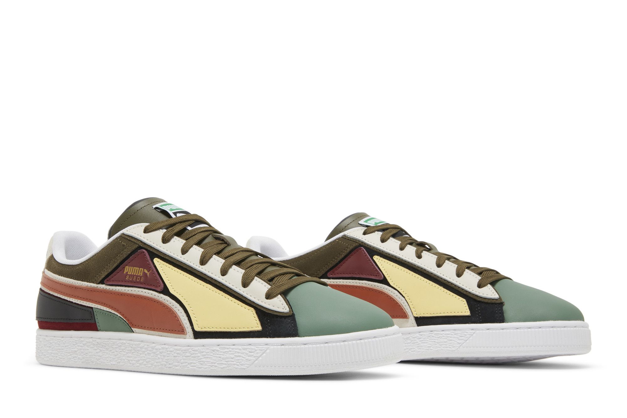 Кроссовки Puma Suede 'Layers - Deep Olive Warm Chestnut'
