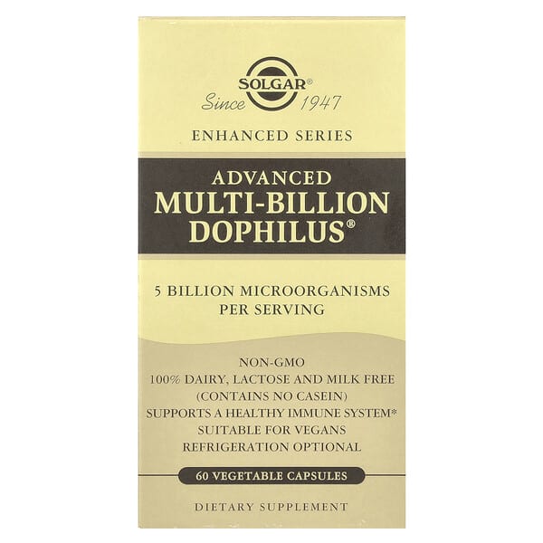 Solgar, Advanced Multi-Billion Dophilus®, 60 растительных капсул