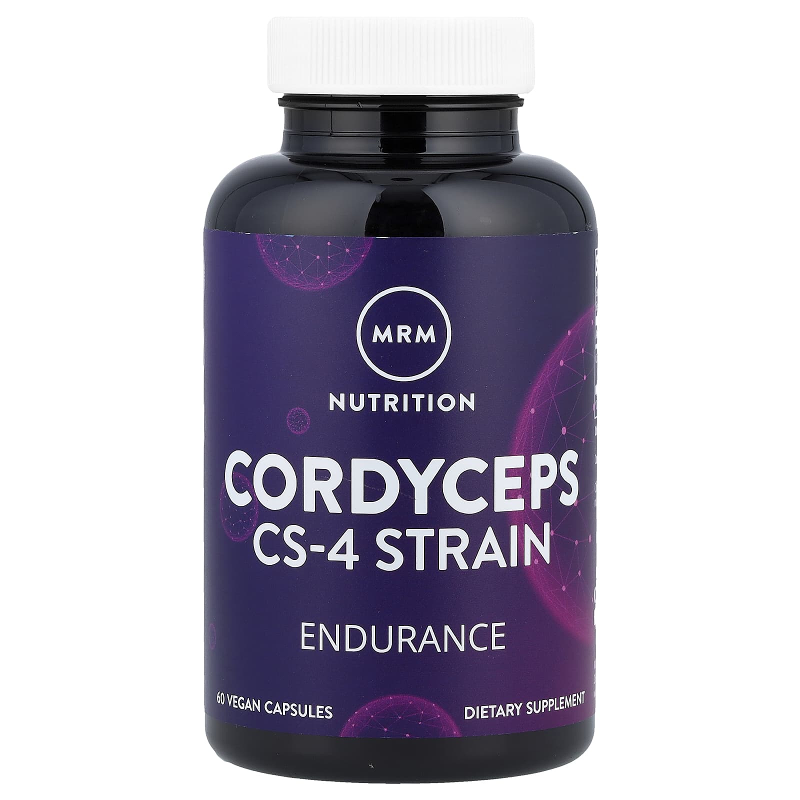 MRM Nutrition, кордицепс CS-4, 750 мг, 60 веганских капсул