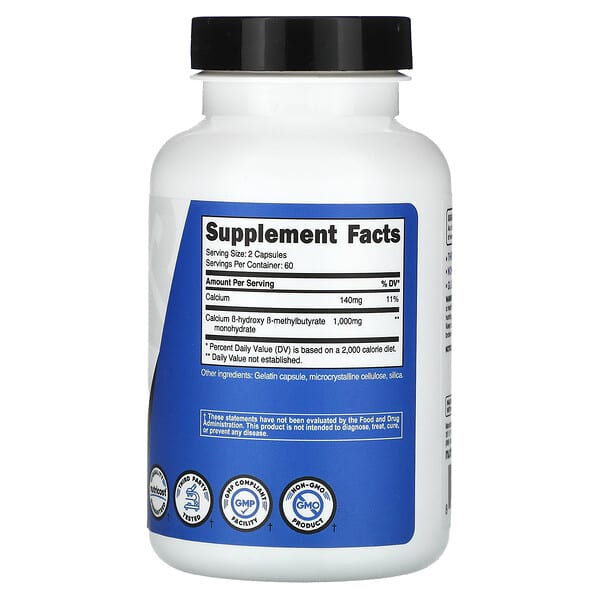 Nutricost, Performance, HMB, 1000 мг, 120 капсул (500 мг на капсулу)