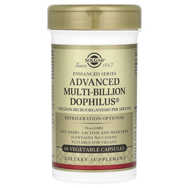 Solgar, Advanced Multi-Billion Dophilus®, 60 растительных капсул
