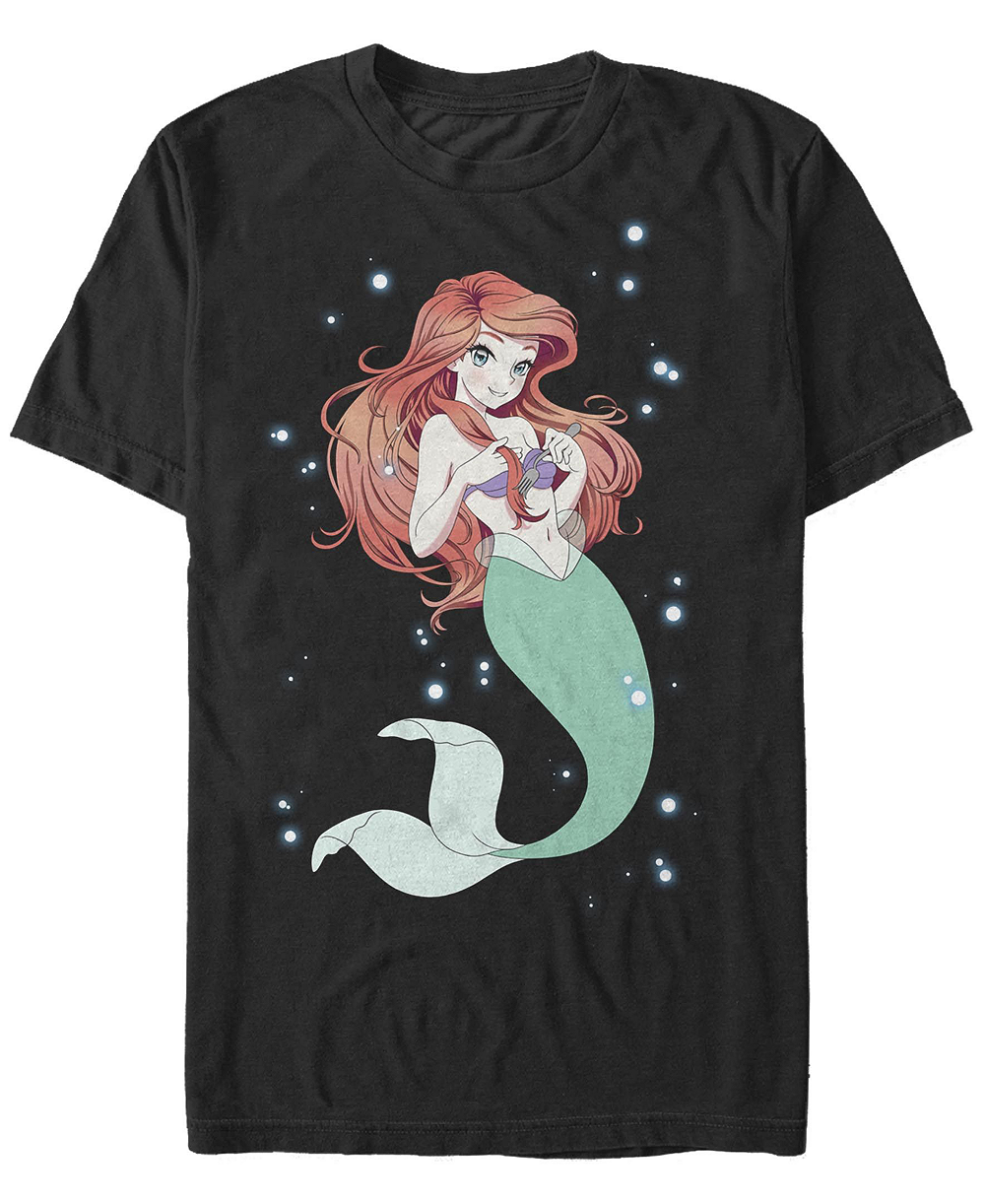 Футболка Men's Anime Ariel Short Sleeve Crew T-shirt