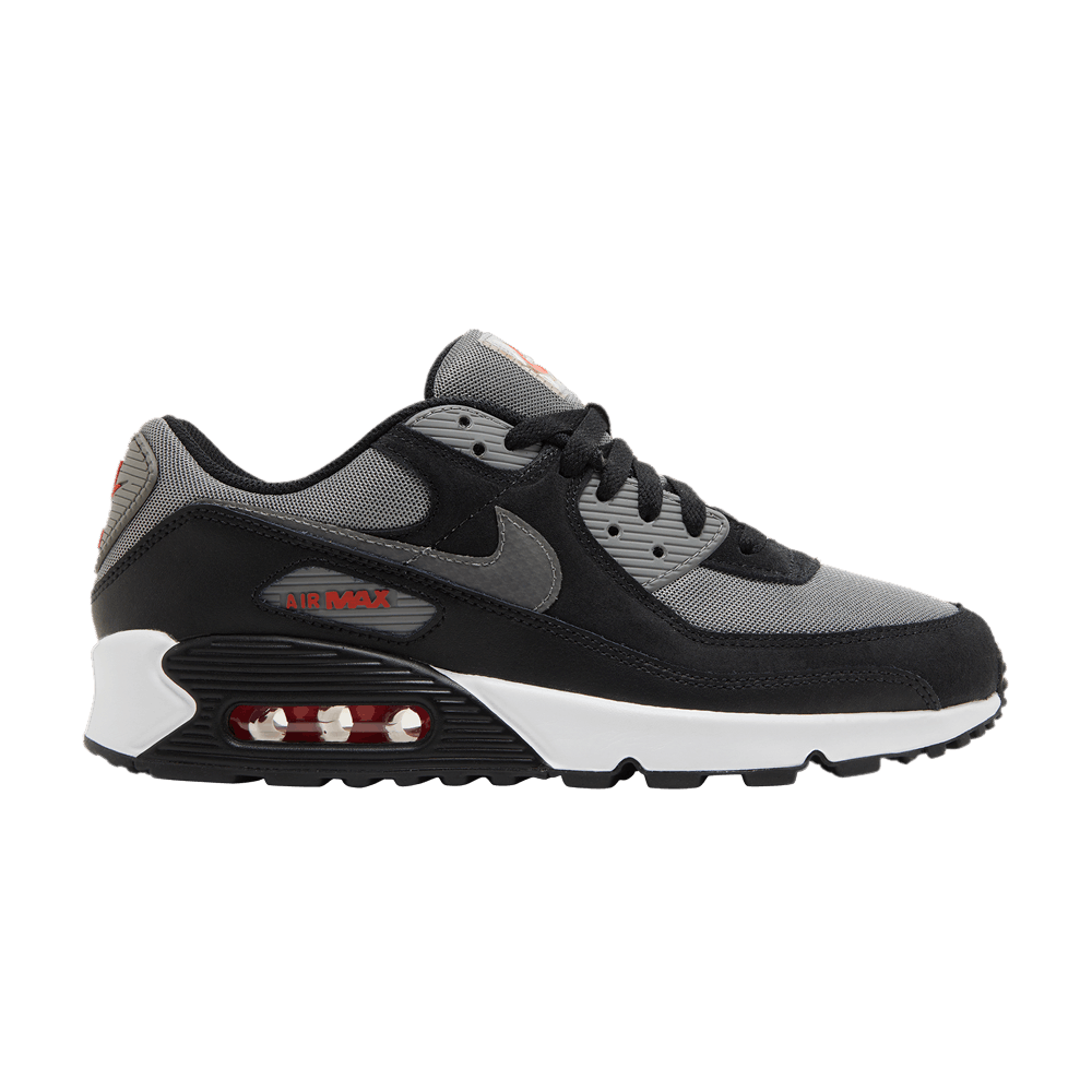 Nike Air Max 90 Black Pewter Red Qwixit 20954