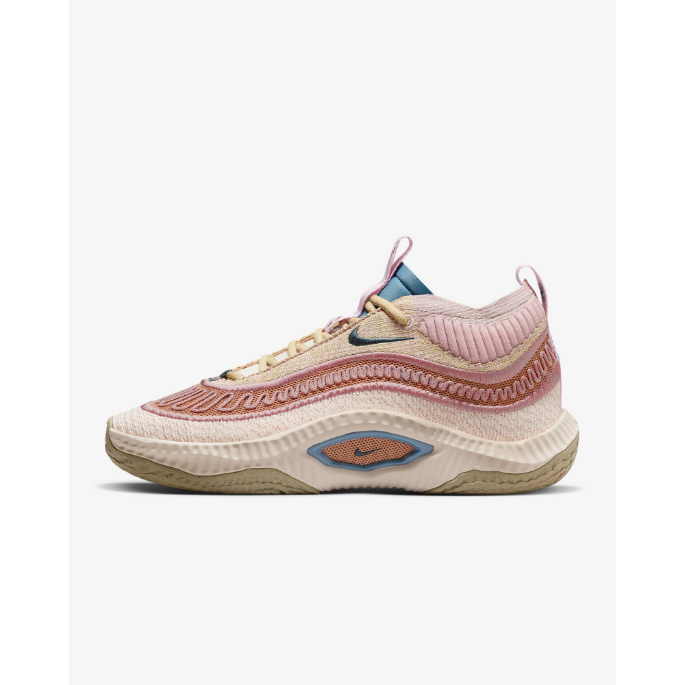 Nike Cosmic Unity 3 Basketball Shoes Sesame Guava Ice Red Stardust Deep Jungle Qwixit