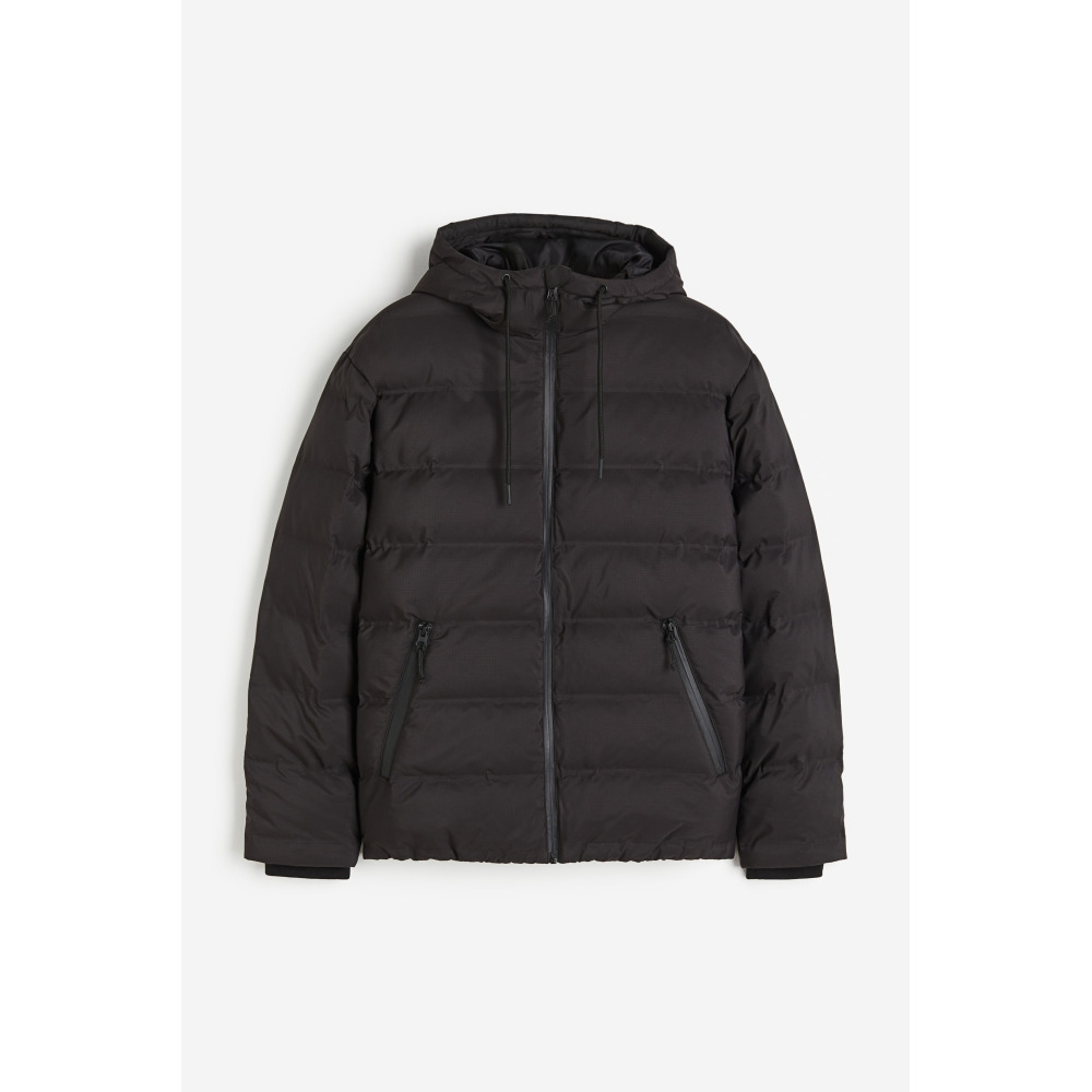 Water resistant puffer jacket top