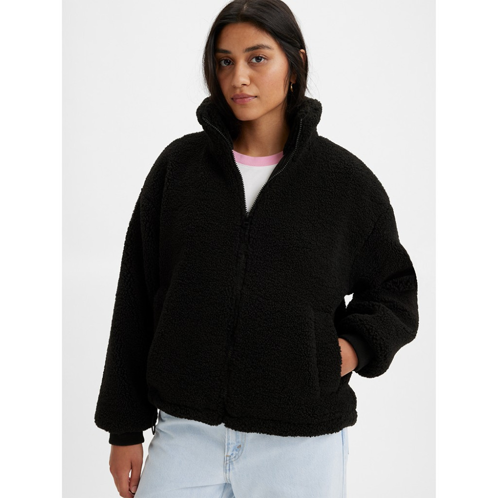 Levi sherpa jacket black hotsell