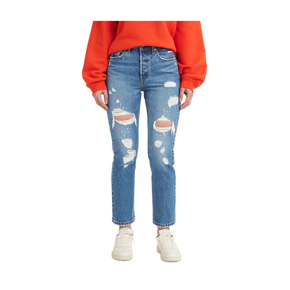 Cropped levis jeans clearance