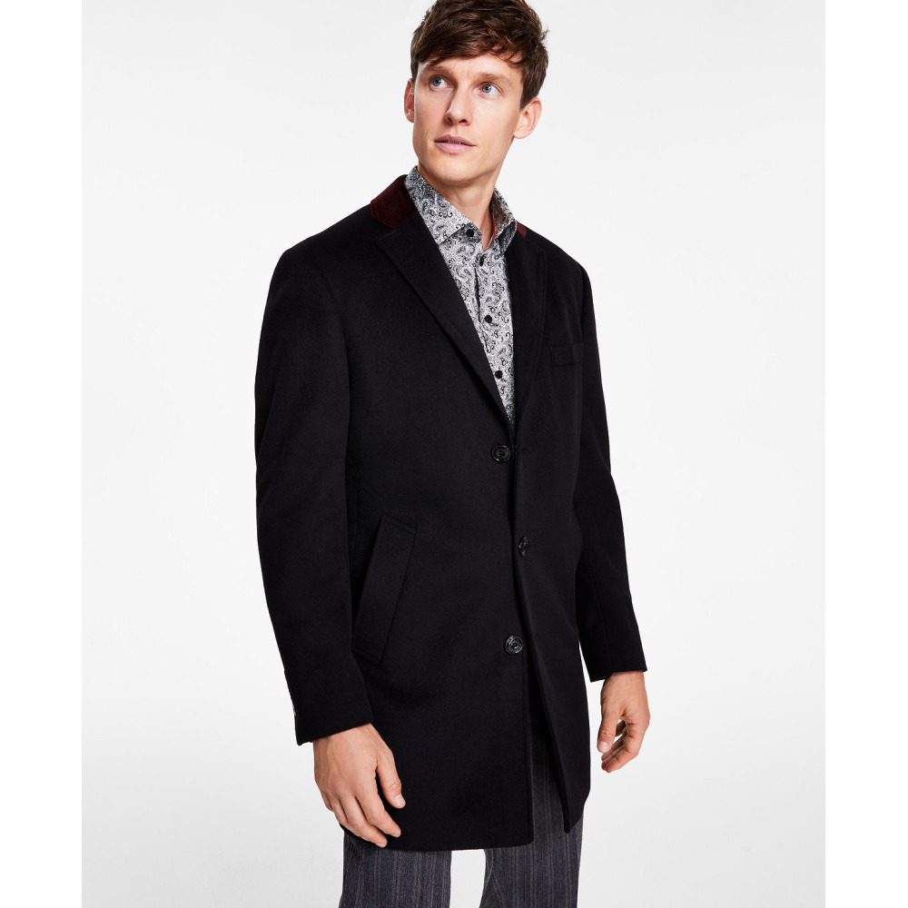 Men's wool blend overcoats deals
