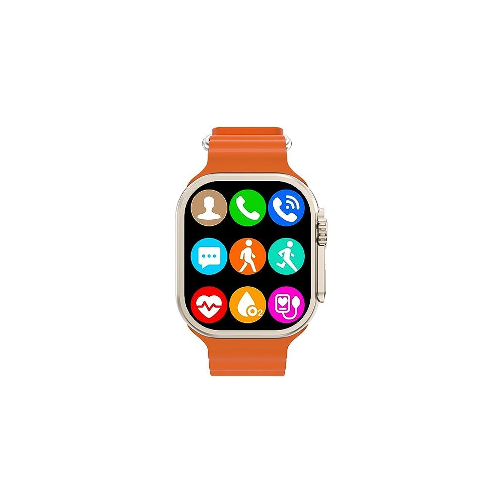 Aeifond Smart Watch for Men Women Kids Compatible Android iOS iPhone 2.08 Touch Screen Fitness Tracker Smartwatch with Call SMS Heart Rate Oxygen Sleep Monitor Pedometer Two Sport Bands