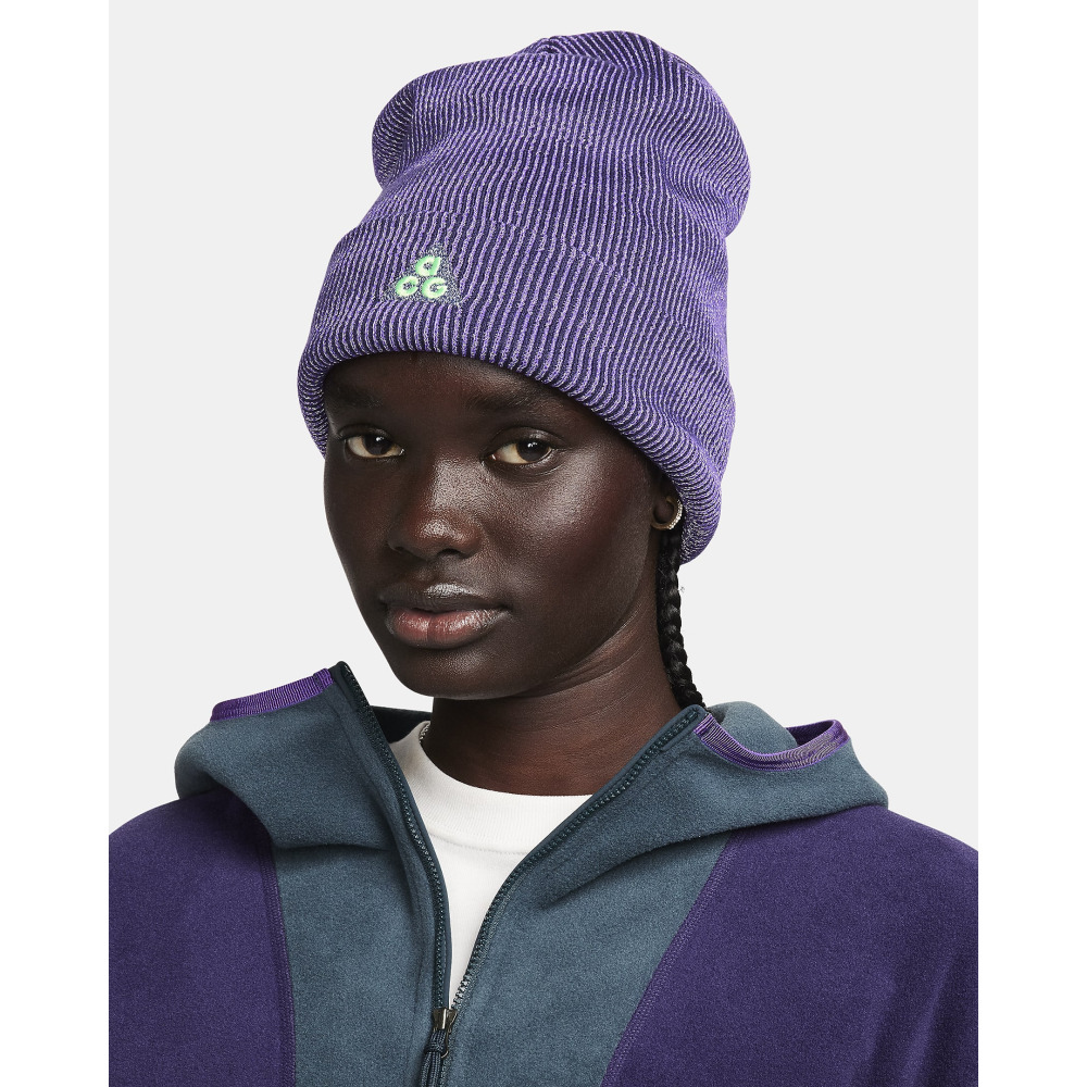 NikeLab Nike Peak ACG Beanie Purple Ink Purple Cosmos Qwixit