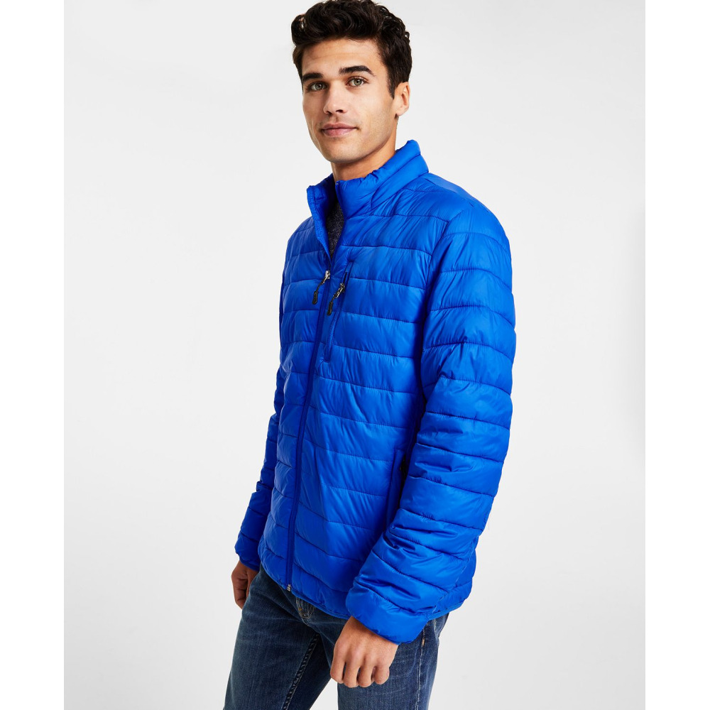 CLUB ROOM Men s Quilted Packable Puffer Jacket Created for Macy s BLUE