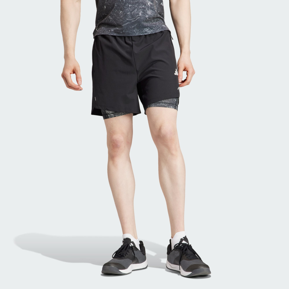 Adidas shorts 2 in 1 clearance