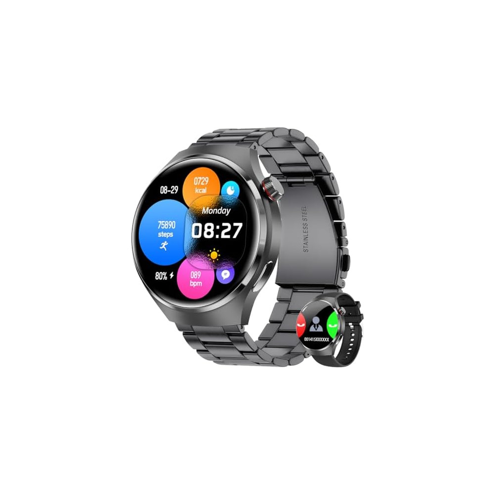 Smartwatch with metal bracelet sales