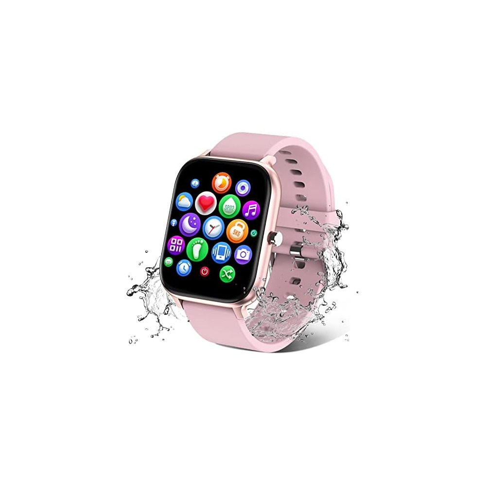 TORJALPH Smart Watch for Men Women Compatible with iPhone Samsung Android Phone 1.69 Full Touch Screen Watch IP68 Waterproof Bluetooh