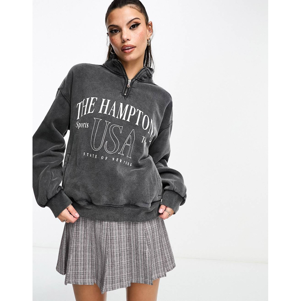 Grey oversized sweatshirt on sale