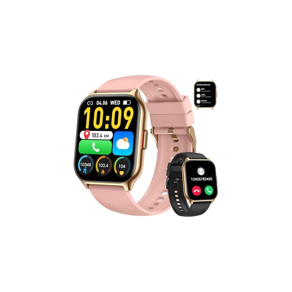 Kimeag Smart Watch for Men Women Fitness Make Answer Call Bluetooth Smartwatch for Android Phones iPhone Outdoor Waterproof Digital Sport Running Watches Health Tracker Heart Rate Monitor Step