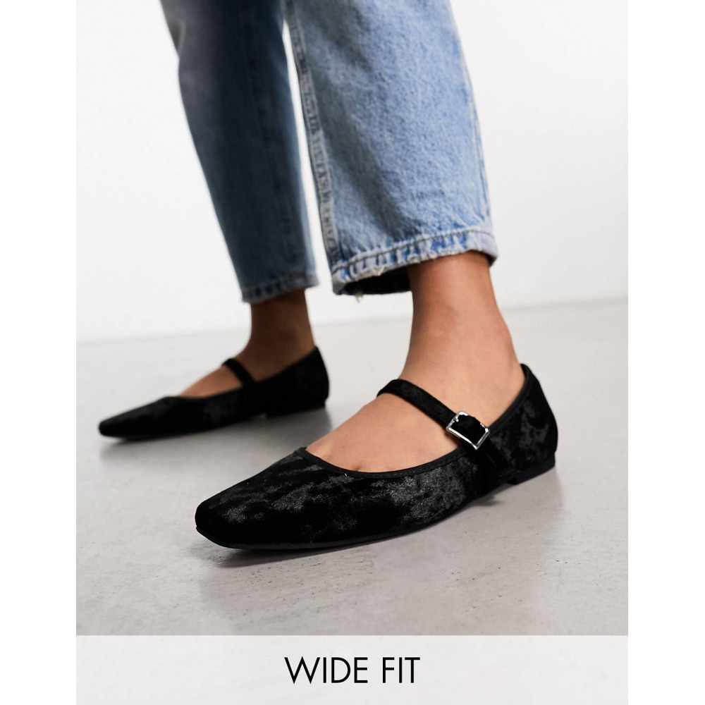 Mary Jane ASOS DESIGN Wide Fit League Qwixit 3279