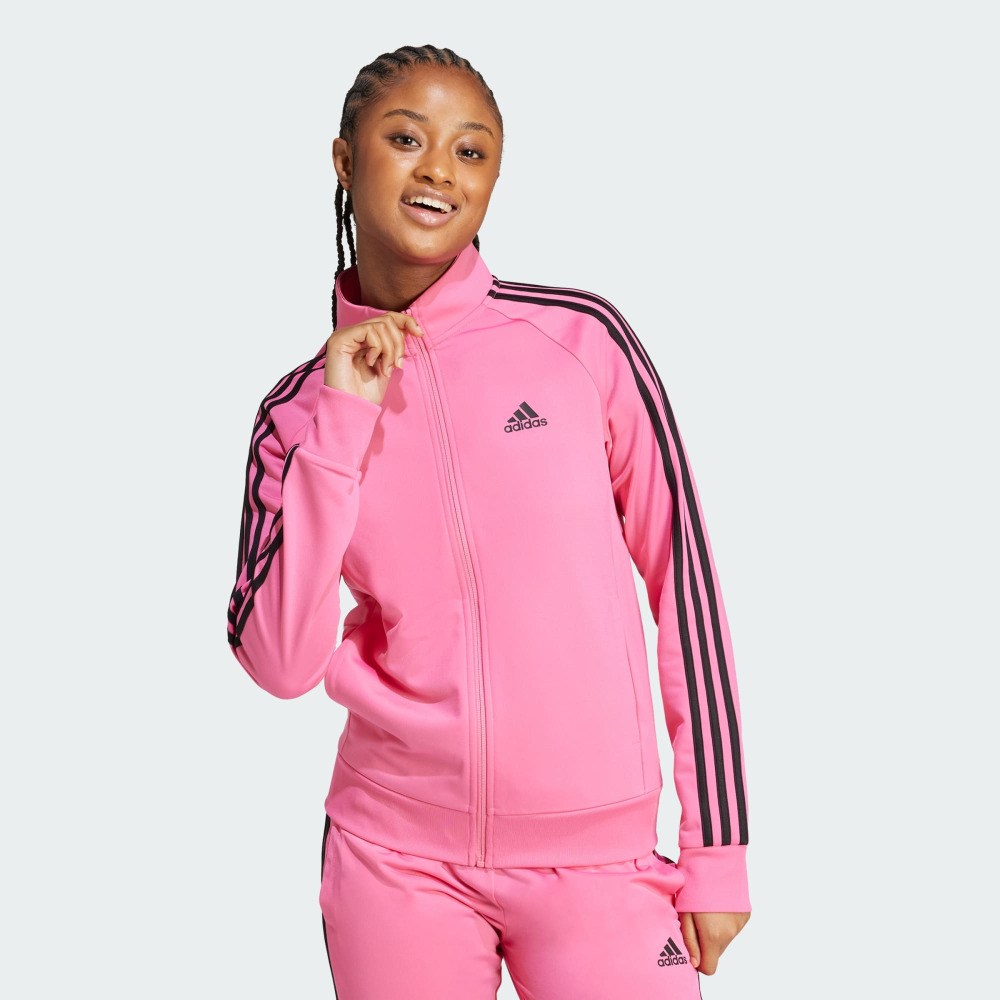 Pink adidas coat store